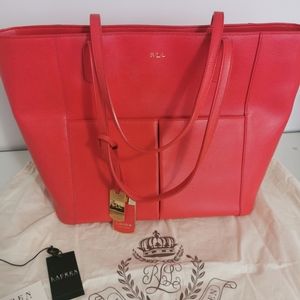 RALPH LAUREN NEWBURY POCKET TOTE VALENCIA